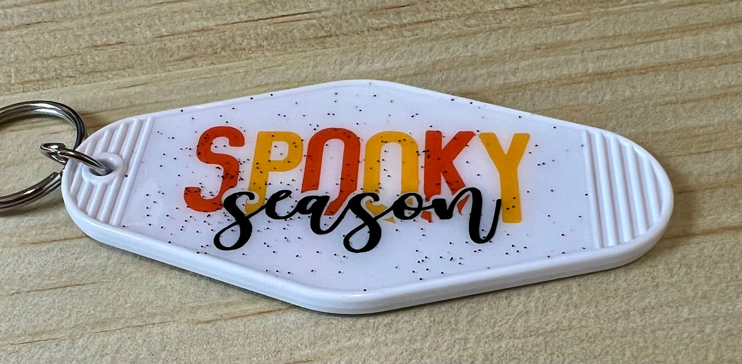 Spooky Season Motel Keychains