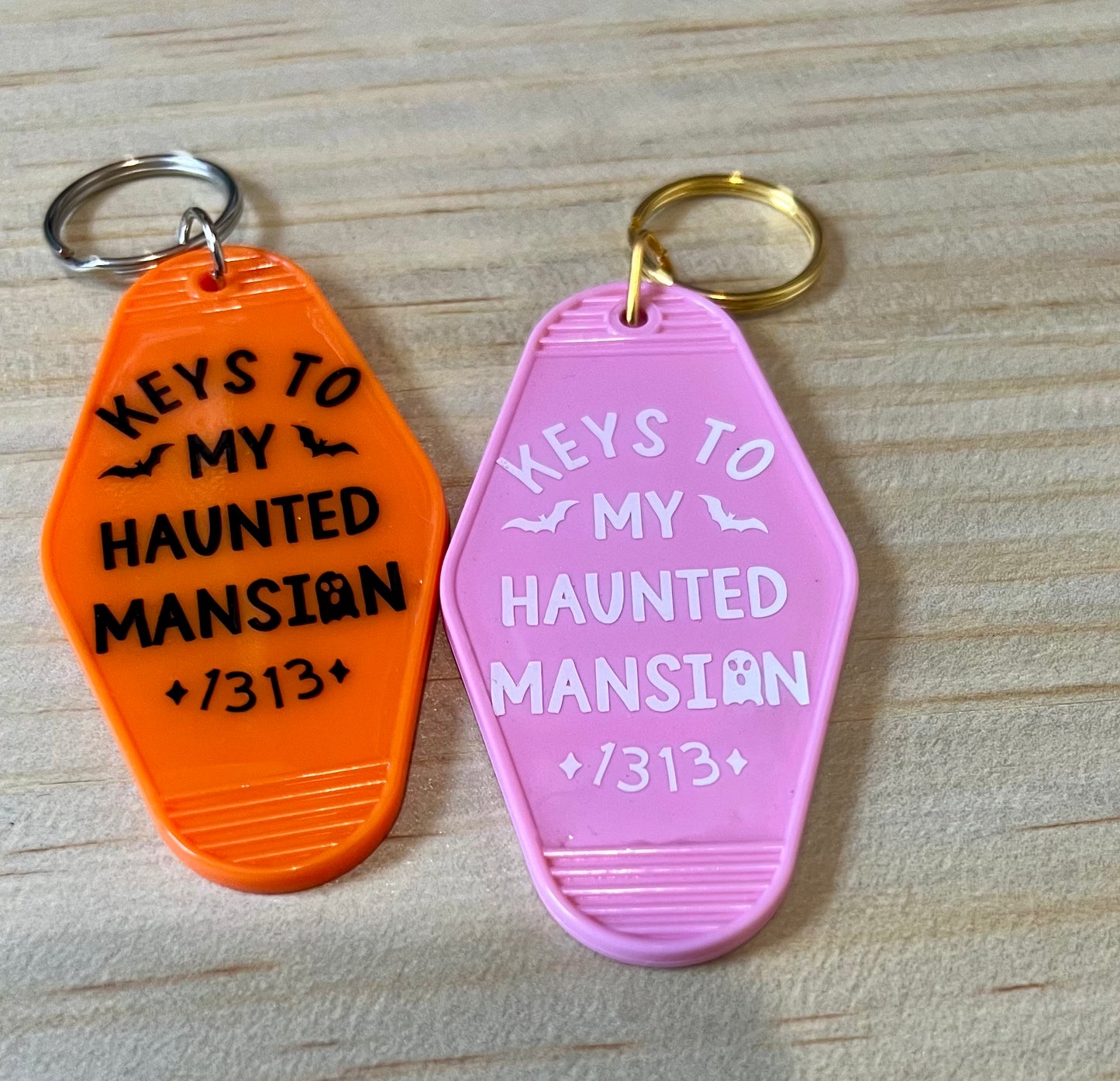 Spooky Season Motel Keychains