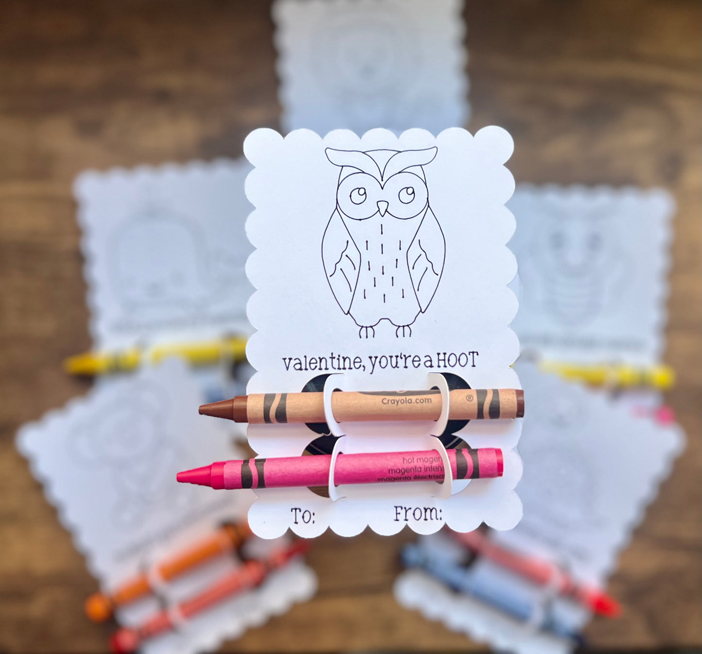 Valentine's Coloring Cards