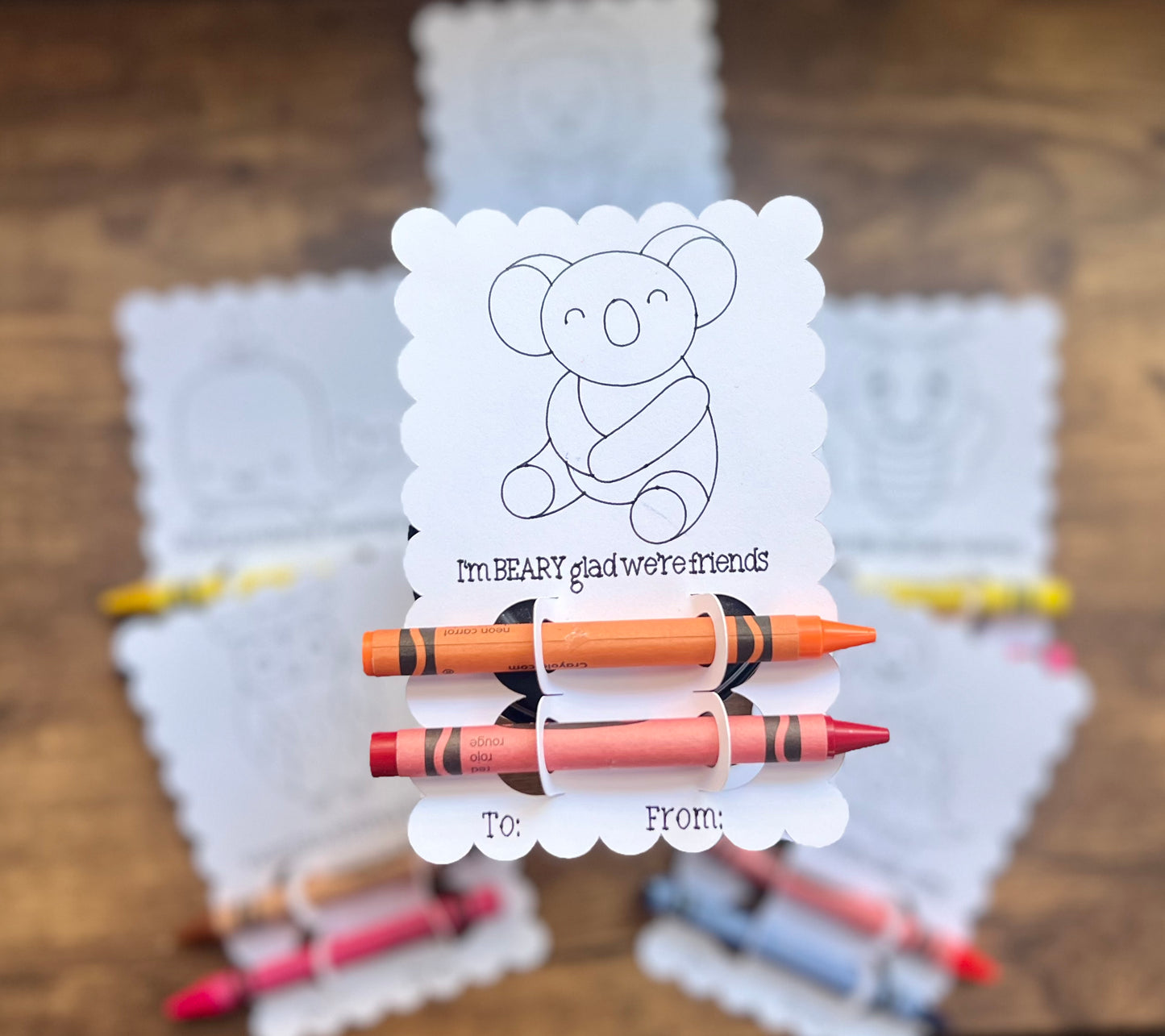 Valentine's Coloring Cards