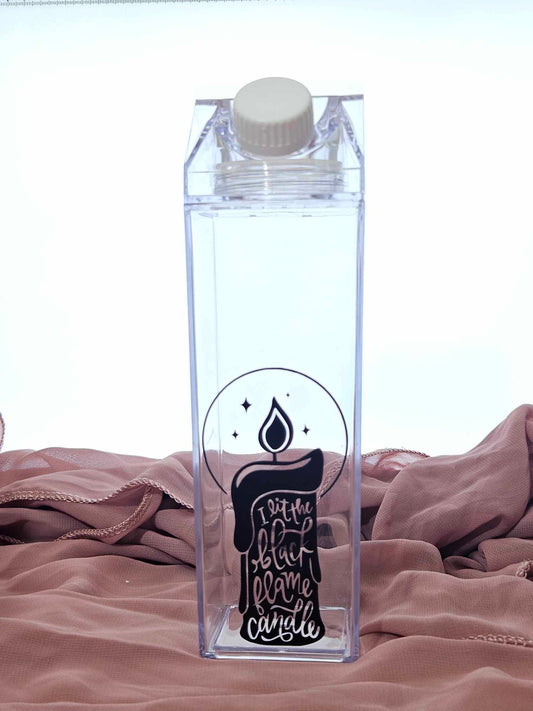 Black Flame Candle Milk Carton