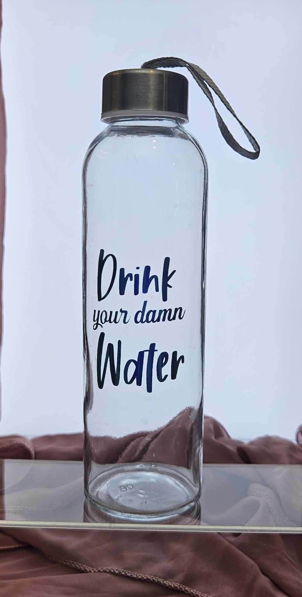 Glass Water Bottle